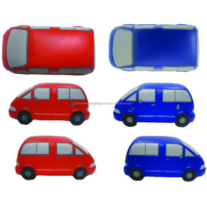 所有6面印有您的公司信息或标志迷你厢式汽车压力缓解玩具 - Product Image 4