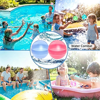Ballons d'eau réutilisables, jouets aquatiques d'été rechargeables, remplissage rapide, auto-scellants, ballons d'eau en silicone souple pour jeux en plein air