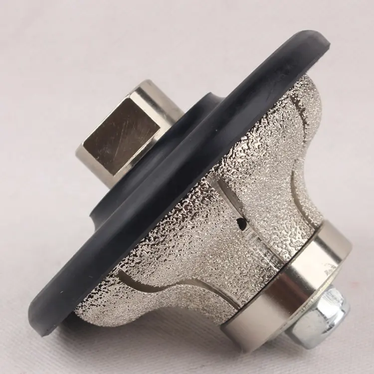 Granit Marmor Profiler Werkzeug Full Bullnose V 65mm 75mm 85mm Vakuum gelötete Diamant Hand profil Räder Fräser für Granit
