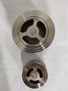 Vanne anti-retour à <span class=keywords><strong>disque</strong></span> SS304 CF8 à ressort de pression pour applications industrielles - Product Image 1