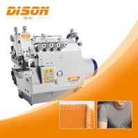 Machine à coudre surjeteuse automatique à cylindre circulaire DS-8400TD-04M2-24-7-P/ACC pour l'attache de colliers