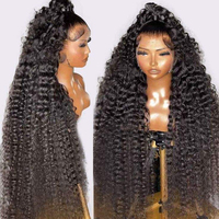 Perruque frontale en dentelle HD 13x6, cheveux humains bruts bouclés Pixie, sans colle, pré-épilée, prête à porter pour femmes noires