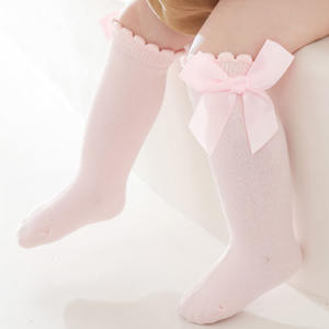 Calcetines de Algodón para Bebés, <span class=keywords><strong>con</strong></span> Lazo, Estilo Español, para Niñas Pequeñas, para Fiestas, Escolares, Elásticos, Hechos a Mano, <span class=keywords><strong>con</strong></span> Lazo, Hasta la Rodilla - Product Image 6