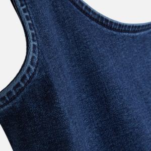 Vestidos de Algodón 100% Nuevos de Fábrica para Mujer, Vestido Midi con Volantes, Cuello Redondo Vintage, Cintura Alta, Estilo Casual - Product Image 6