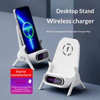 Penyangga Ponsel Magnetik Nirkabel Pengisian Cepat Terlaris, Dudukan Pengisi Daya USB Universal, Mendukung Kustomisasi