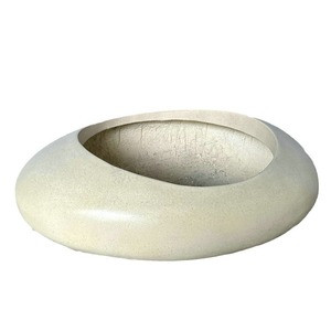 Nuevos Materiales de Construcción de Piedra, Maceta de Terrazo Gris Claro, Hormigón de Alto Rendimiento para Decoración y Plantación - Product Image 2