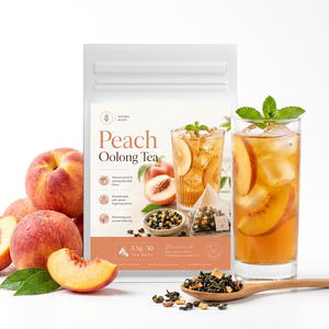 Thé <span class=keywords><strong>Oolong</strong></span> Froid à la Pêche Premium – <span class=keywords><strong>Oolong</strong></span> Glacé aux Fruits pour l'Hydratation Estivale et le Soutien du Métabolisme – Rafraîchissant - Product Image 1
