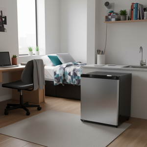 Refrigerador Compacto de 1.6 Pies Cúbicos, Acero Inoxidable, Una Puerta, Temperatura Ajustable, Enfriamiento Termoeléctrico, Eficiente Energéticamente, Bajo Nivel de Ruido - Product Image 2