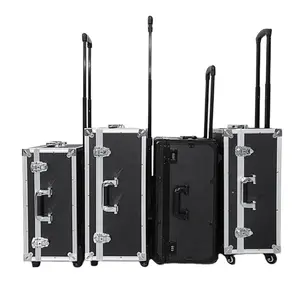 China Hard Manufacturer Large Rolling Equipment Cases Aluminum Musical Long Instrument Flight Travel Case