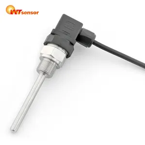 WTsensor PT100 PT100 Transmisor de temperatura de resistencia de platino 2 o 3 cables Sensor de temperatura RTD para tubería de aceite de agua y Gas