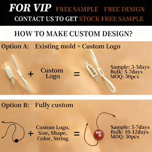 Bán buôn tùy chỉnh thiết kế Polyester chuỗi khóa treo tag logo dập nổi nhựa may Tag cho giày dép và túi xách - Product Image 4