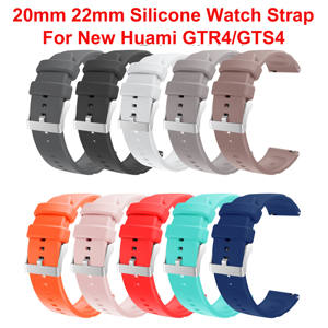 Bracelet de rechange en Silicone 20mm 22mm pour Xiaomi Huami <span class=keywords><strong>Amazfit</strong></span> <span class=keywords><strong>GTR4</strong></span>/GTS4 Pro Bracelet de montre universel Bracelet de Sport intelligent - Product Image 3