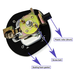Chroming Hợp kim kẽm nén t xử lý Chốt cửa an toàn ổ khóa cho các Đoàn Lữ Hành hộp công cụ Xe Rơ moóc Cá voi đuôi khóa xi lanh - Product Image 5