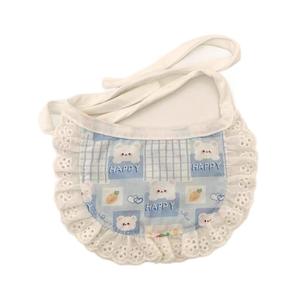 Haute qualité usine dessin animé imprimé Polyester animal chat bavoir Bichon Teddy chien Bandanas salive fournitures hiver Style doux Design - Product Image 4