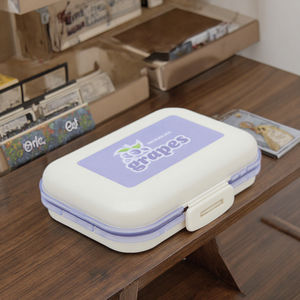 Logo personnalisé Poche à 8 compartiments Petit étui à pilules de 7 jours Boîte à pilules hebdomadaire en plastique portable de voyage - Product Image 3