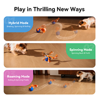 AIhui pour le sport en polyester, matériau révolutionnaire, jouet interactif automatique pour chien, bleu royal/brillant