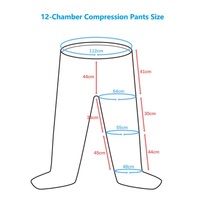 Unité de thérapie par compression d'air certifiée CE, couvrant entièrement le bas du corps, avec pantalon de compression pour la thérapie de drainage lymphatique