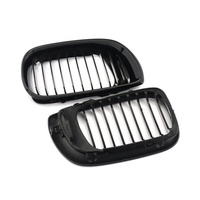 Pour BMW Série 3 E46 02-05 Grille de pare-chocs avant à double ou simple lamelle noir brillant ou mat, garniture de remplacement, accessoire