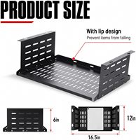 Soporte para Computadora Debajo del Escritorio, Soporte para Laptop, Resistente, Ahorra Espacio, para Computadoras y PCs de Formato Pequeño SFF