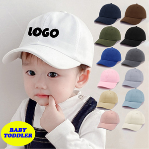 Tùy Chỉnh Bé Mũ Bóng Chày Thể Thao Ngoài Trời Giản Dị 6 Bảng Điều Chỉnh Không Cấu Trúc Bông Mềm Có Thể Điều Chỉnh Toddler Bóng Chày <span class=keywords><strong>Hat</strong></span> - Product Image 1