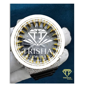 Reloj de Lujo para Hombre con Diamantes Moissanite VVS de Primera Calidad, Plata de Ley 925, Estilo Hip Hop, Disponible para la Venta - Product Image 1
