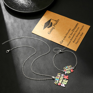 Collar de Graduación 2025 con Colgante de Birrete, Acero Inoxidable, Unisex, Regalo para Graduados, Joyería Conmemorativa - Product Image 2
