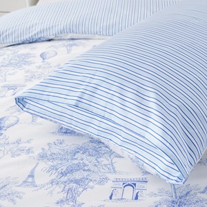 Parure <span class=keywords><strong>de</strong></span> lit en coton 100% avec imprimé paysage parisien, fermeture éclair, design réversible double face - Product Image 2