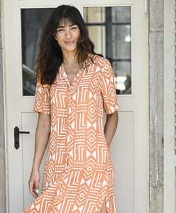 Vêtement pour femmes, tunique maxi traditionnelle à imprimé ethnique brodé, style décontracté, vente en gros - Product Image 2