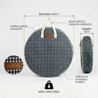 Sac de rangement pour sapin de Noël en toile gingham vintage imperméable de 80 cm, grande capacité, robuste, avec fermeture éclair, pour décorations de fêtes