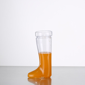 Gobelet de fête en plastique en forme de botte 32oz avec couvercle, jetable, couleur personnalisée, transparent, pour boissons, logo personnalisé, vente en gros - Product Image 6