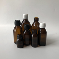 30/60/90/125/150/180/200/250/300/500ml Verre Récipient Pharmaceutique À Base de Plantes Médecine Bouteille W/Inviolable Bouchon À Vis