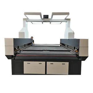 Máquina de corte a laser para posicionamento de câmera, para corte de tecido por sublimação, roupas e roupas