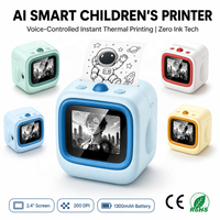 Imprimante thermique portable à commande vocale IA pour images, dessins d'enfants, coloriages, notes d'étude – Imprimante robotique intelligente IA sans encre à commande vocale