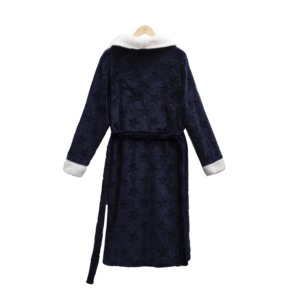 <span class=keywords><strong>Bata</strong></span> de baño de lujo para <span class=keywords><strong>hombre</strong></span>, de lana, de franela, cálida, grande y alta - Product Image 2
