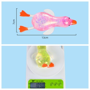 Juguetes para Apretar de Material TPE para Bebés y Niños Pequeños, Pato de Maltosa para Amasar, Bola Antiestrés de Rebote Lento con Forma de Ganso - Product Image 5