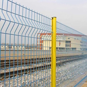 Mạ kẽm 3D PVC khung thép an ninh hàng rào 5 mét Độ dày ngoài trời Vườn hàn dây lưới hàng rào để bán - Product Image 5