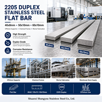Barre plate en acier inoxydable duplex 2205 40x8mm 50x10mm 60x10mm pour supports offshore, structures chimiques et fabrication marine