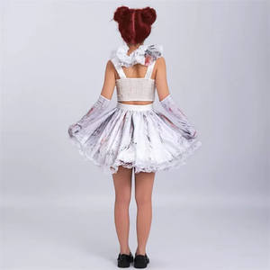 Personnalisable conçu femmes Halloween Sexy Bloody <span class=keywords><strong>Clown</strong></span> Costume Cosplay Tv Movie Costume - Product Image 3