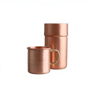 แก้วน้ำทองแดงธรรมชาติรักษ์โลก สำหรับเดินทาง ใส่ชา กาแฟ น้ำ ใช้ได้กับโลโก้ตามสั่ง เก็บอุณหภูมิได้ 6-12 ชั่วโมง ใช้กับเครื่องล้างจานและไมโครเวฟได้ ปลอดภัยสำหรับอาหาร - Product Image 4