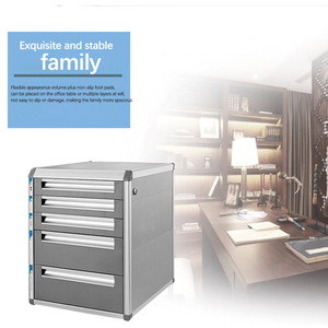 Chất Lượng Cao Năm Lớp Kim Loại Máy Tính Để Bàn Tủ Tập Tin Với Khóa Và Dung Lượng Lớn Hộp Lưu Trữ Ngăn Kéo Cho Văn Phòng Tổ Chức Dữ Liệu - Product Image 5