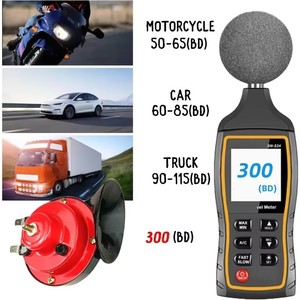 1PC 300dB Haut-parleur de voiture étanche haute fréquence 12V universel pour voiture, haut-parleur électrique, modification moto - Product Image 4