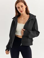 Sweats à capuche zippés personnalisés pour femmes sweats à manches longues tenues d'automne pulls surdimensionnés vestes de mode décontractées en gros