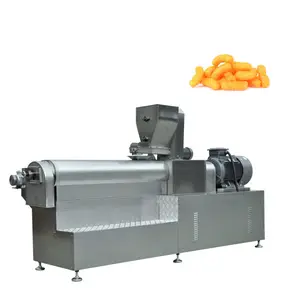 automatic high efficiency corn stick / cheese puffs snack make production machine line puff snack manufacturing machine