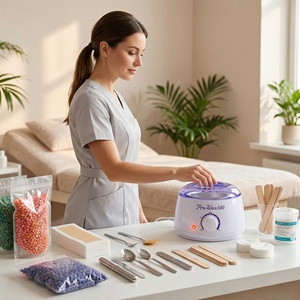 <span class=keywords><strong>Chauffe</strong></span>-<span class=keywords><strong>cire</strong></span> électrique à rouleaux avec fonction d'épilation pour matériel électronique 500ml - Product Image 5