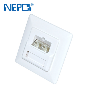 Plaque <span class=keywords><strong>murale</strong></span> Ethernet cat6, clavier <span class=keywords><strong>RJ45</strong></span>, femelle à femelle, 2 ports, Compatible avec Ethernet Cat7/6/6e/5/5e, XJY-GM-47 - Product Image 2