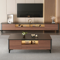 Meuble TV Moderne Durable Écologique en Bois Massif E0 avec Plateau Spacieux et Tiroirs pour Salon et Hôtel