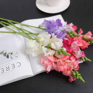 Bouquet da Sposa Premium con Fiori Artificiali di Cignone Rosa, Composizione in Seta Viola, Decorazione per Cerimonie - Product Image 2