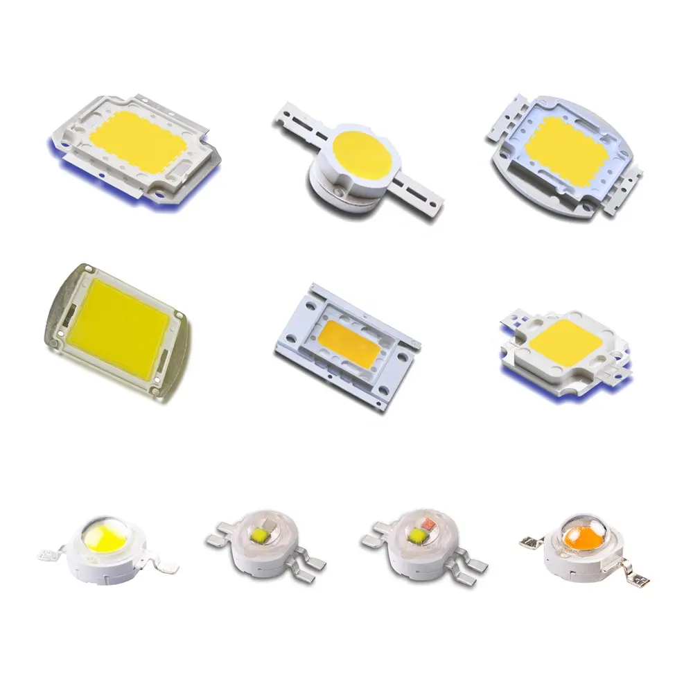 ชิป LED COB พลังงานสูง,1W 3W 5W 10W 20W 30W 50W 100W 150W 200W อบอุ่นสีขาวสีแดงสีเขียวสีน้ำเงิน RGB UV IR อินฟาเรดเติบโตแสงน้ำท่วม