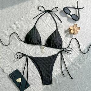 <span class=keywords><strong>2026</strong></span> Zwemkleding Tweedelig Bikiniset Jacquard Tweedelig Set Op Maat - Product Image 1