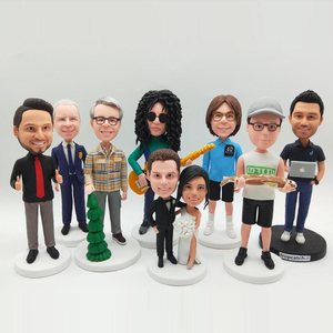 Tùy Chỉnh Bobble Đầu Nhựa Thủ Công Mỹ Nghệ Văn Phòng Bobble Đầu Bức Tượng Văn Phòng Trang Trí Hành Động Con Số - Product Image 6